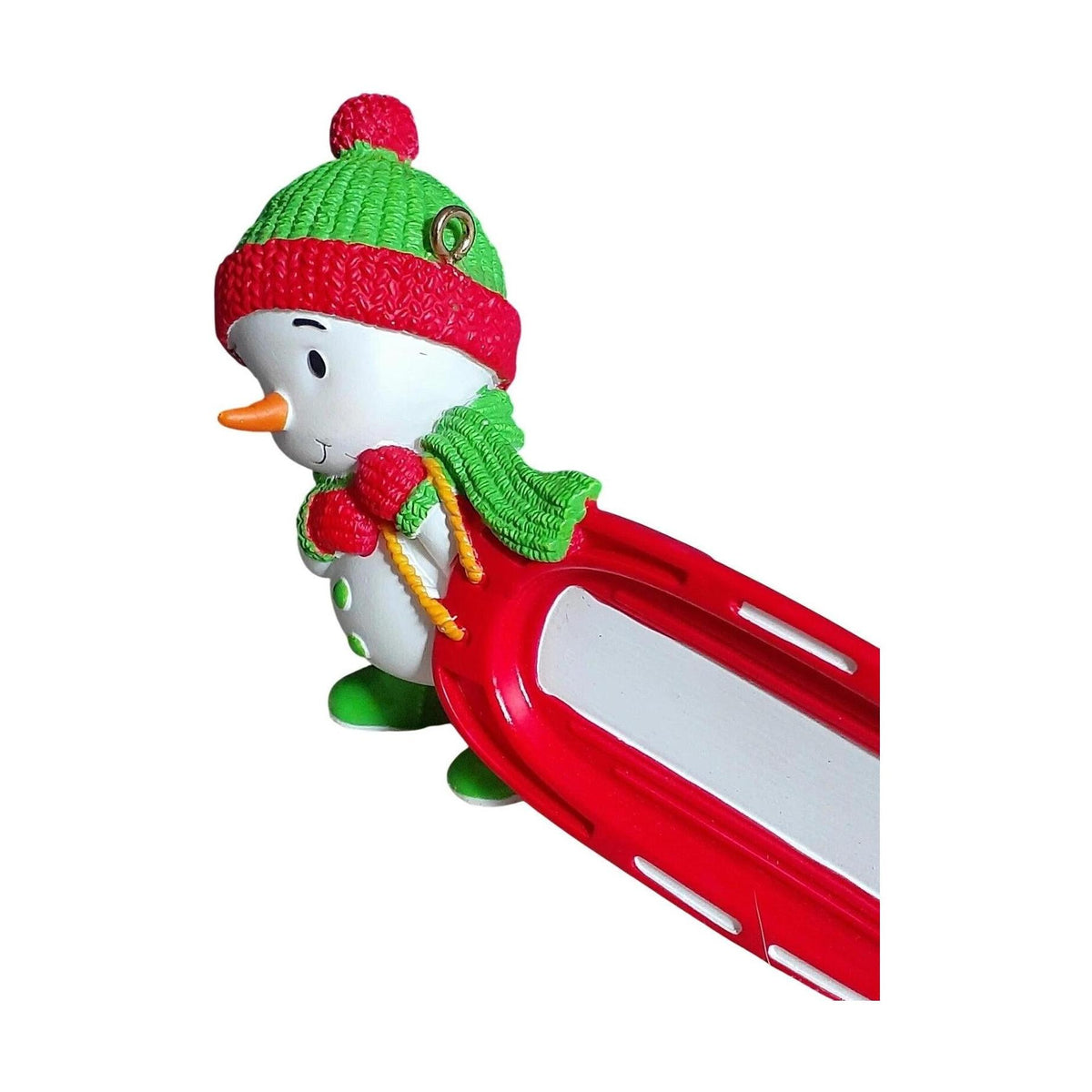 2009 Sledding Snowman Hallmark Ornament (Snowman) QLZ3901 Image5