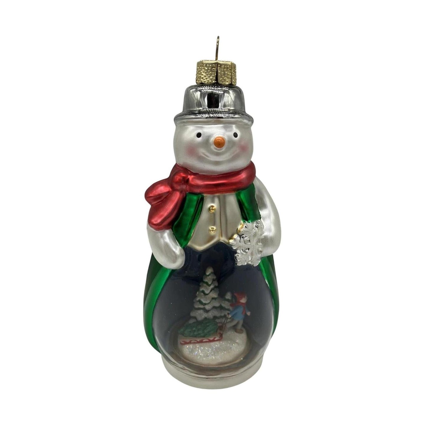 2009 "Snow" Time Like Christmas Hallmark Ornament (Blown Glass) QHC4025 Image1