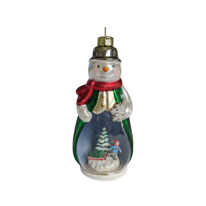 2009 "Snow" Time Like Christmas Hallmark Ornament (Blown Glass) QHC4025