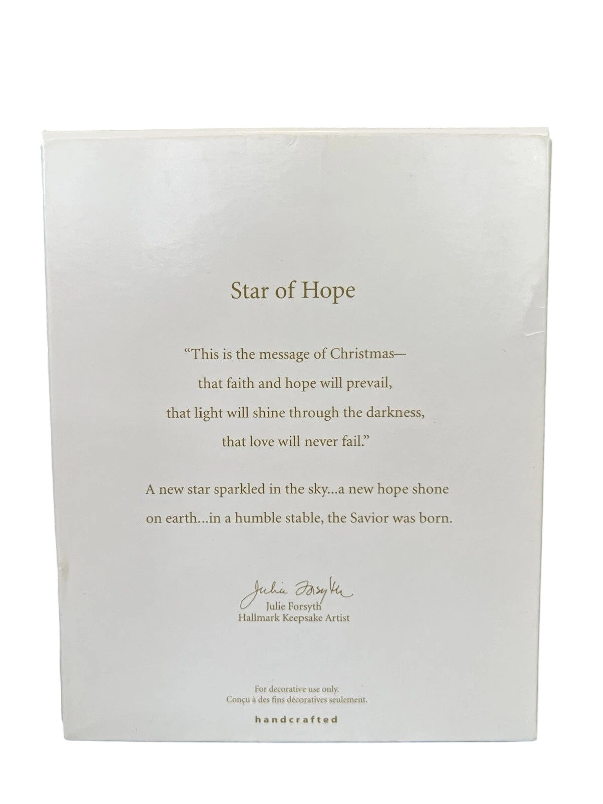 2009 Star of Hope Hallmark Ornament (Nativity) QXT4202 Image4