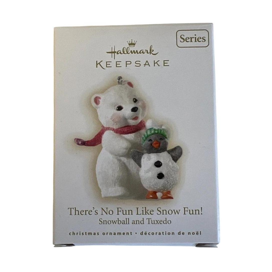 2009 There's No Fun Like Snow Fun! Hallmark Ornament (Snowball and Tuxedo) QX8022 Image2