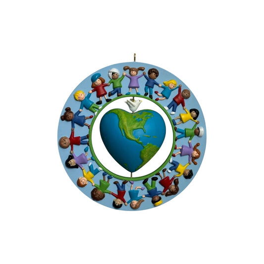 2009 UNICEF A World of Peace and Love Hallmark Ornament (UNICEF) QXI1192 Image1