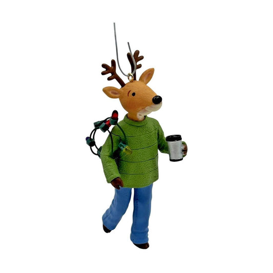 2009 What a Handy Guy! Hallmark Ornament (Nina's Reindeer) QXG6635 Image1