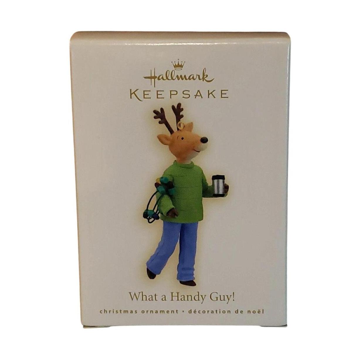 2009 What a Handy Guy! Hallmark Ornament (Nina's Reindeer) QXG6635 Image2