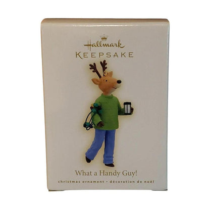2009 What a Handy Guy! Hallmark Ornament (Nina's Reindeer) QXG6635 Image2