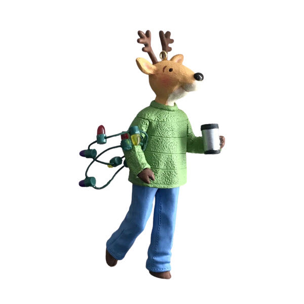 2009 What a Handy Guy! Hallmark Ornament (Nina's Reindeer) QXG6635