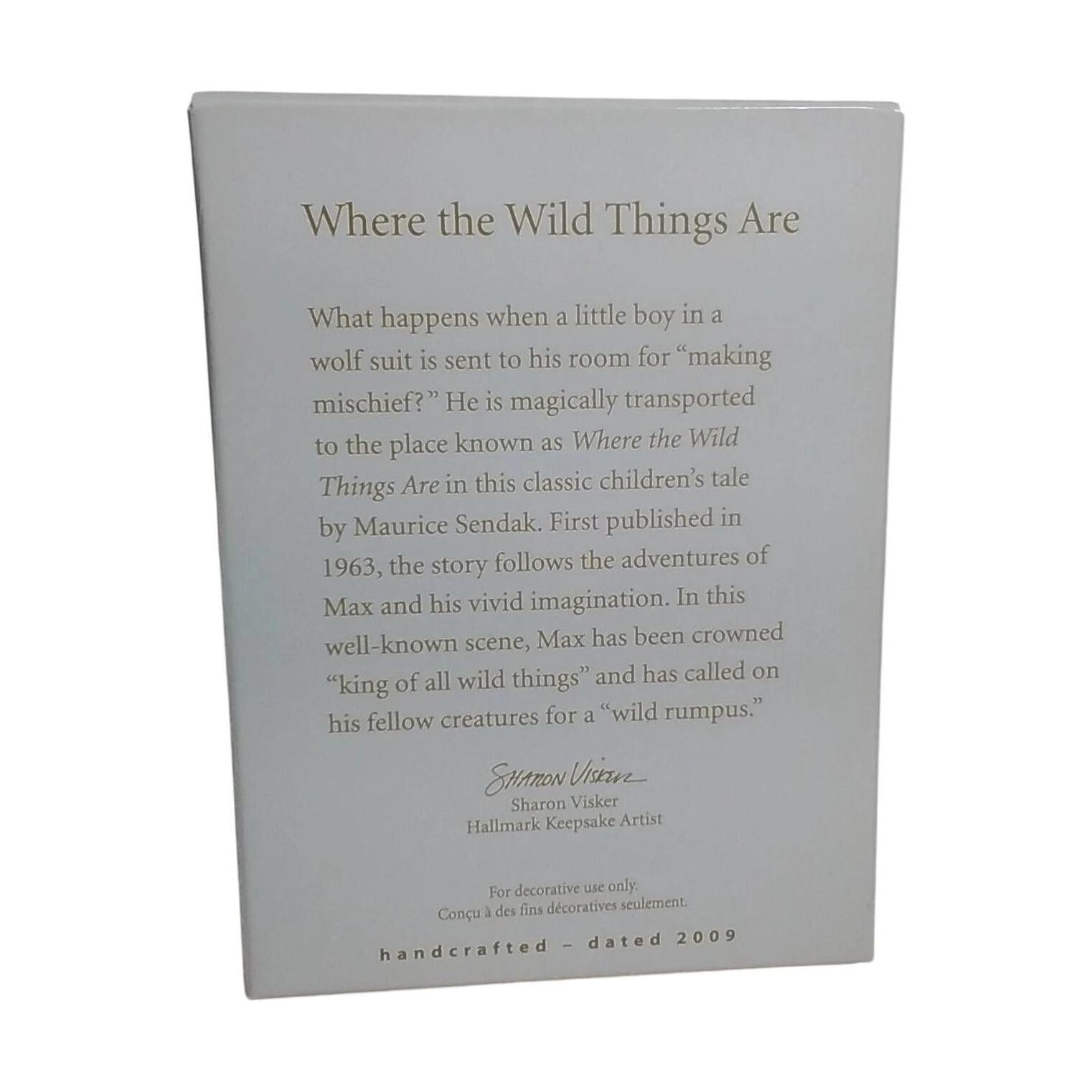 2009 Where the Wild Things Are Hallmark Ornament (Story Book) QXI1325 Image5