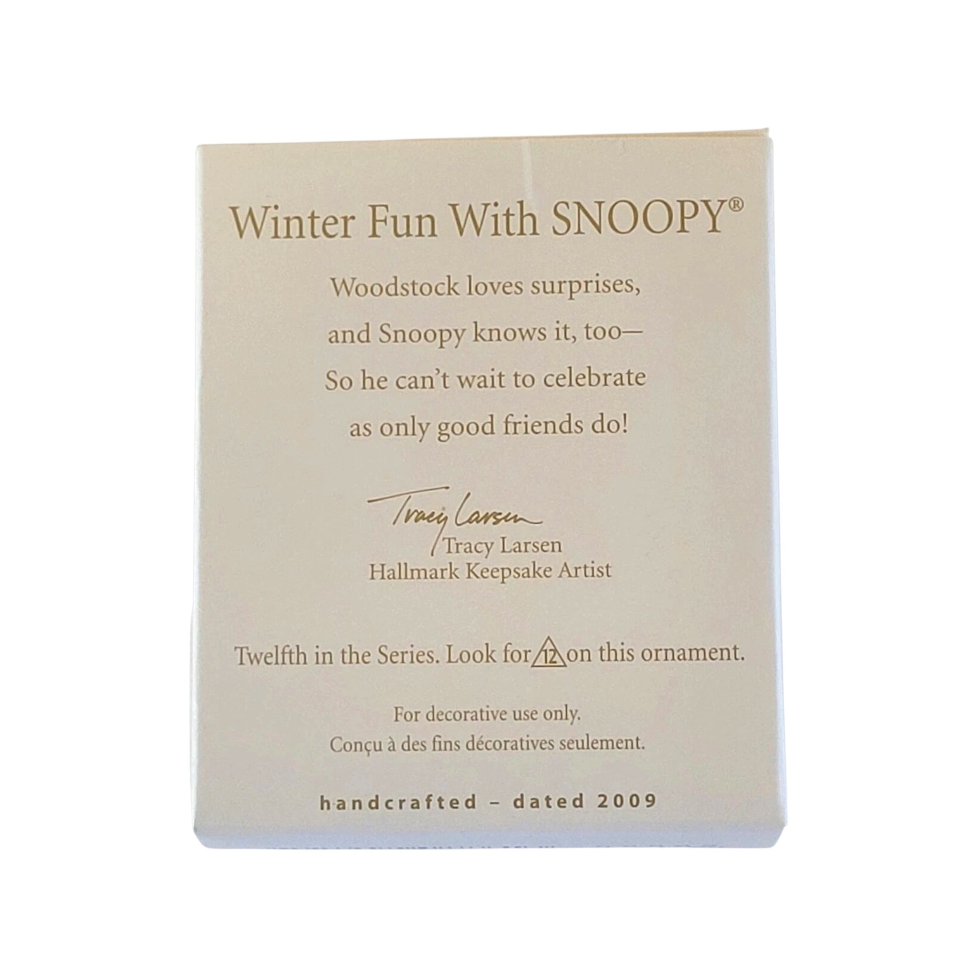 2009 Winter Fun with Snoopy Hallmark Ornament (Peanuts) QXM9002 Image7