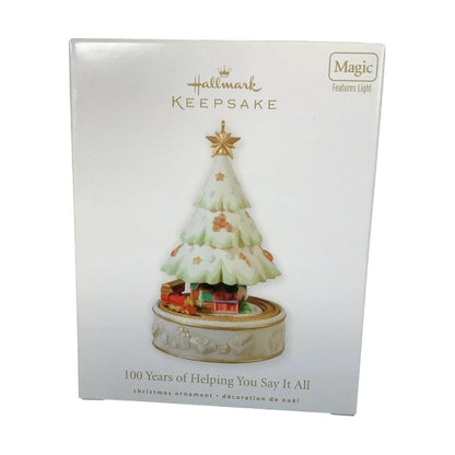 2010 100 Years of Helping You Say It All Hallmark Ornament (Christmas Tree) QXG3403 Image2