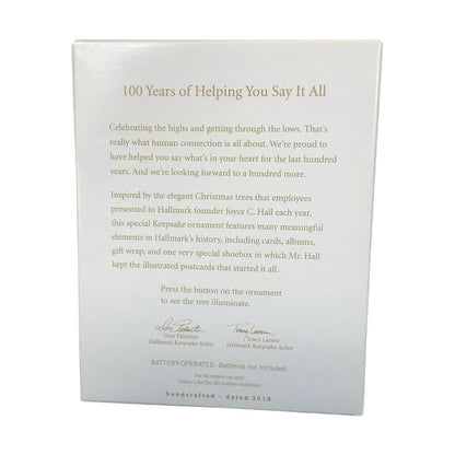 2010 100 Years of Helping You Say It All Hallmark Ornament (Christmas Tree) QXG3403 Image7