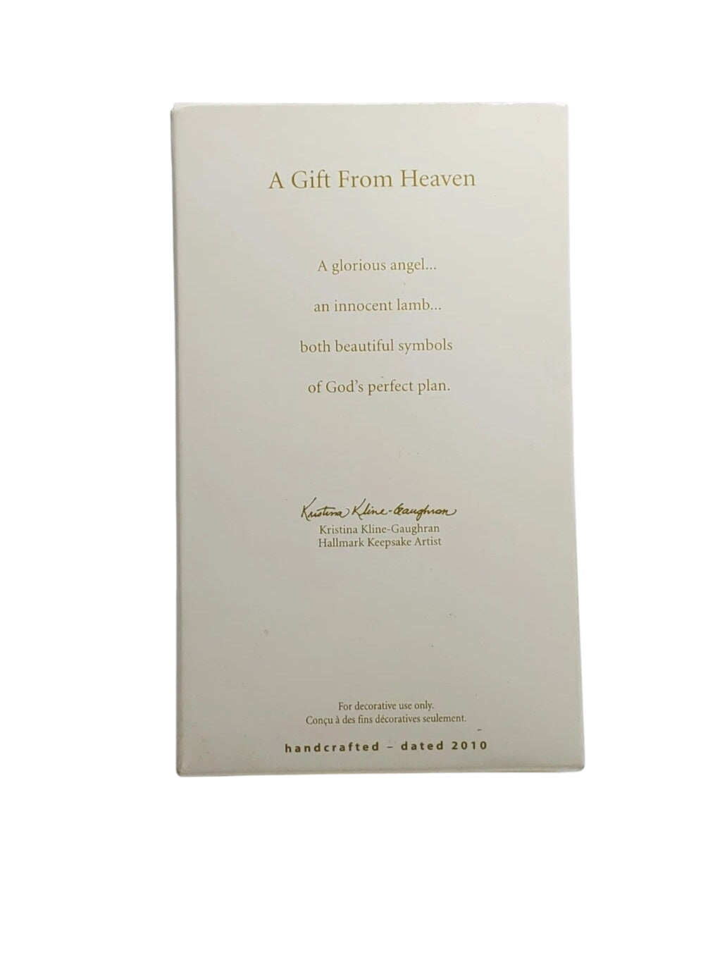 2010 A Gift From Heaven Hallmark Ornament (Angel) QXG7736
