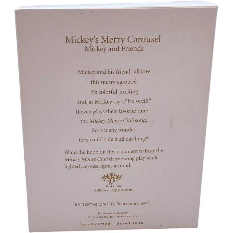 2010 Mickey's Merry Carousel Hallmark Ornament (Mickey Mouse & Friends) QXD1003