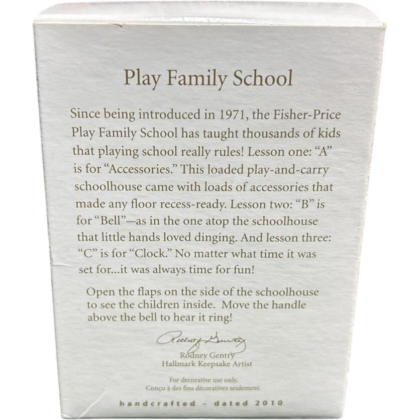 2010 Play Family School Hallmark Ornament (Fisher Price) QXI2303