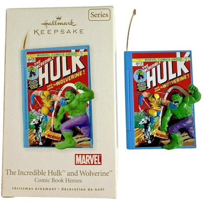 2010 The Incredible Hulk and Wolverine Hallmark Ornament (Comic Book Heroes) QX8453