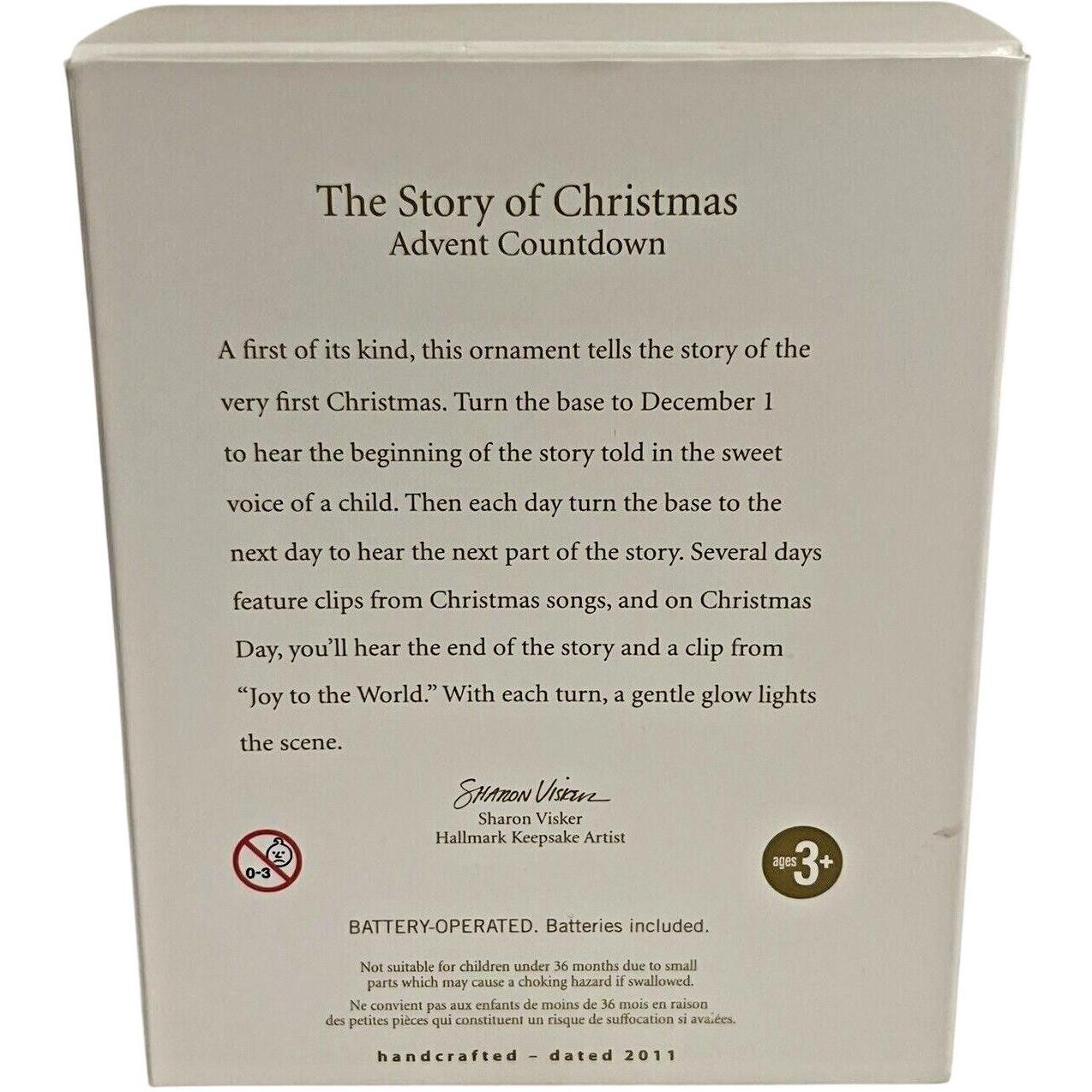 2010 The Story of Christmas Hallmark Ornament (Advent Countdown) QXG7586