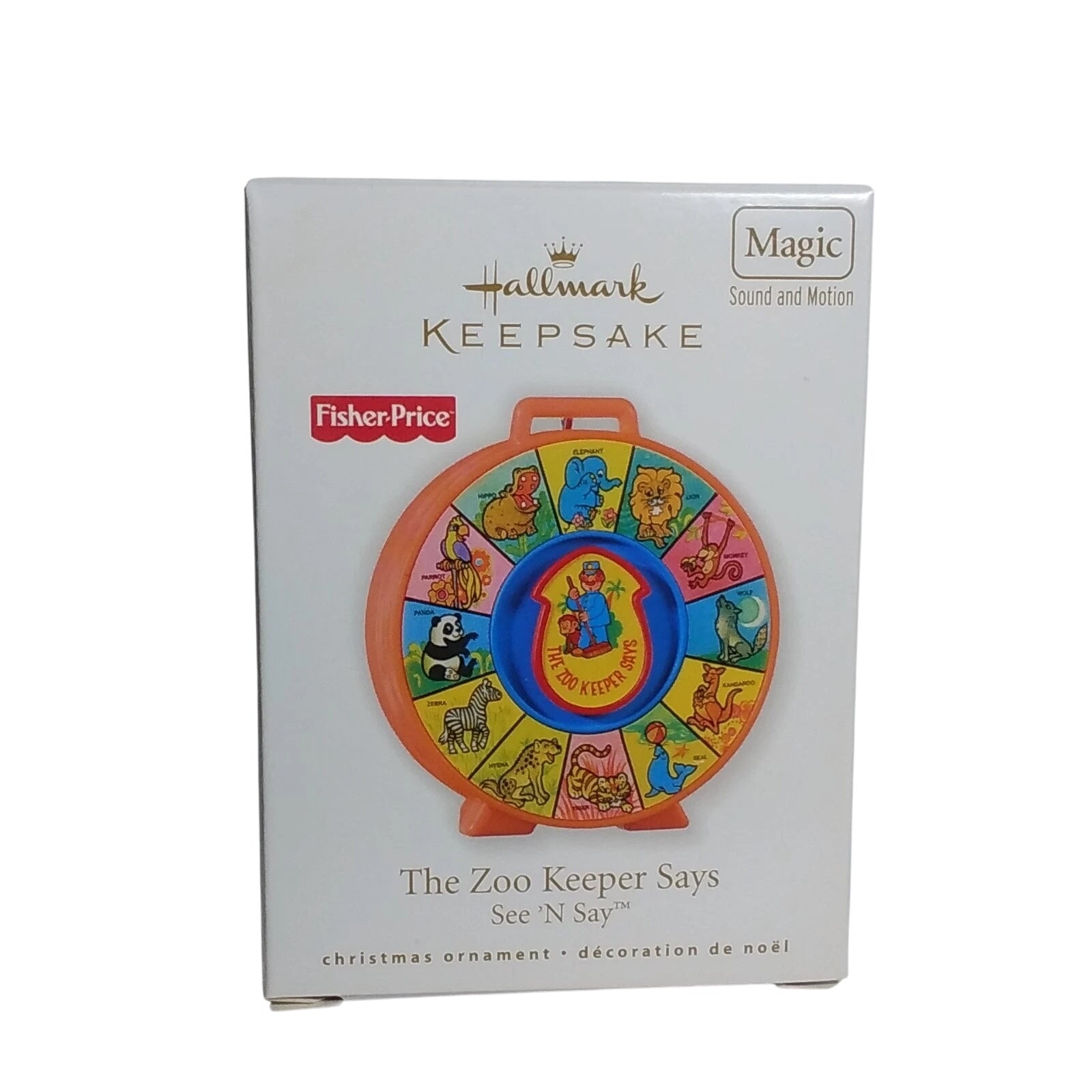 2010 The Zoo Keeper Says - See 'N Say Hallmark Ornament (Fisher Price) QXI2316