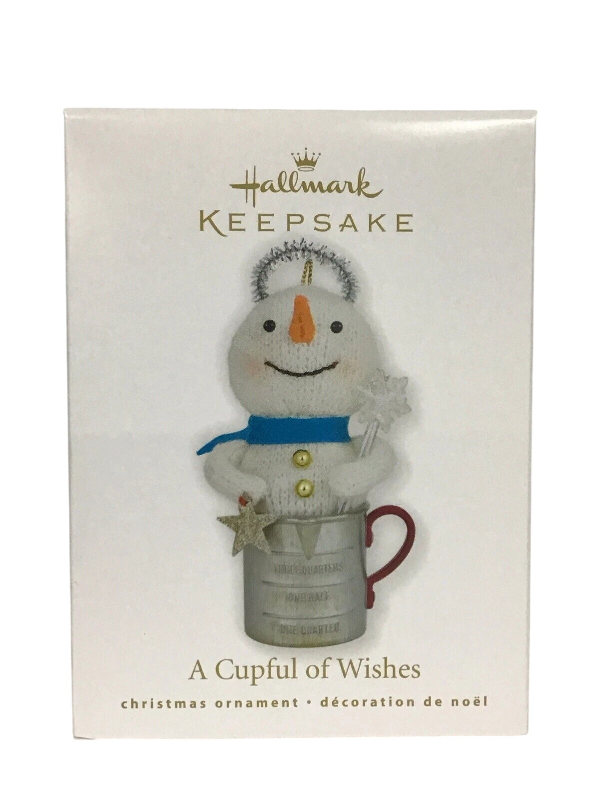 2010 A Cupful of Wishes Hallmark Ornament (Snowmen) QXG7346