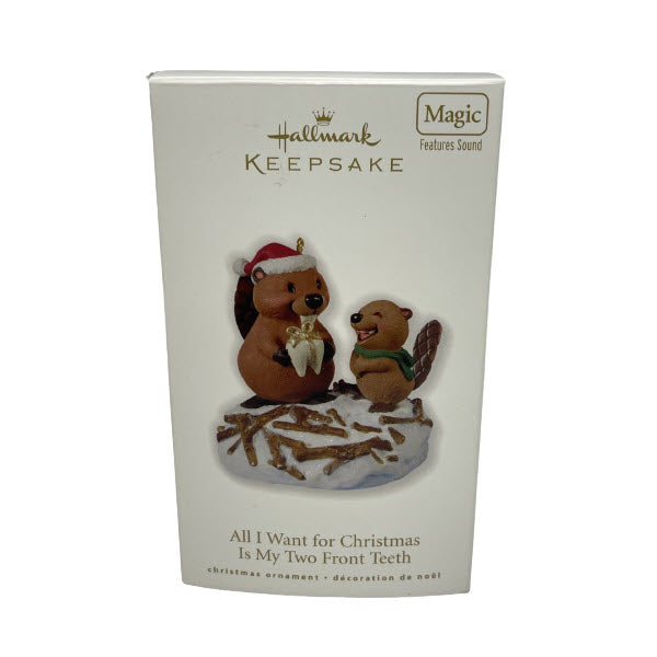 2010 All I Want for Christmas is My Two Front Teeth Hallmark Ornament (squirrels) QXG3046