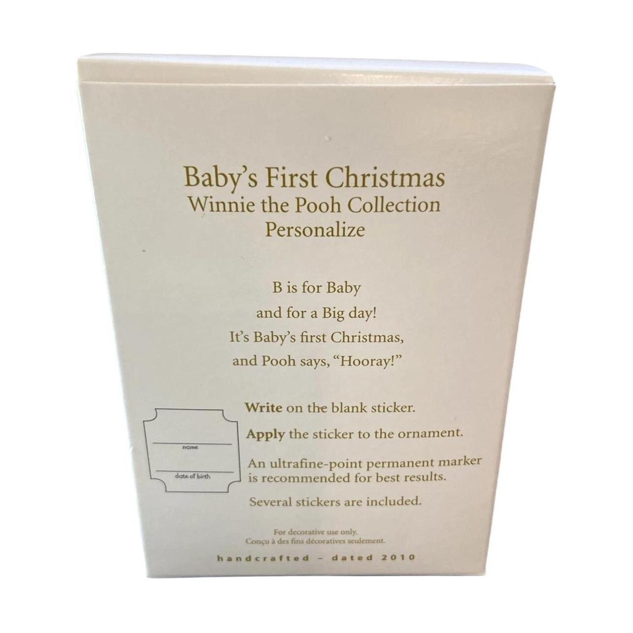 2010 Baby's First Christmas Hallmark Ornament (Winnie the Pooh) QXD1106 Image5