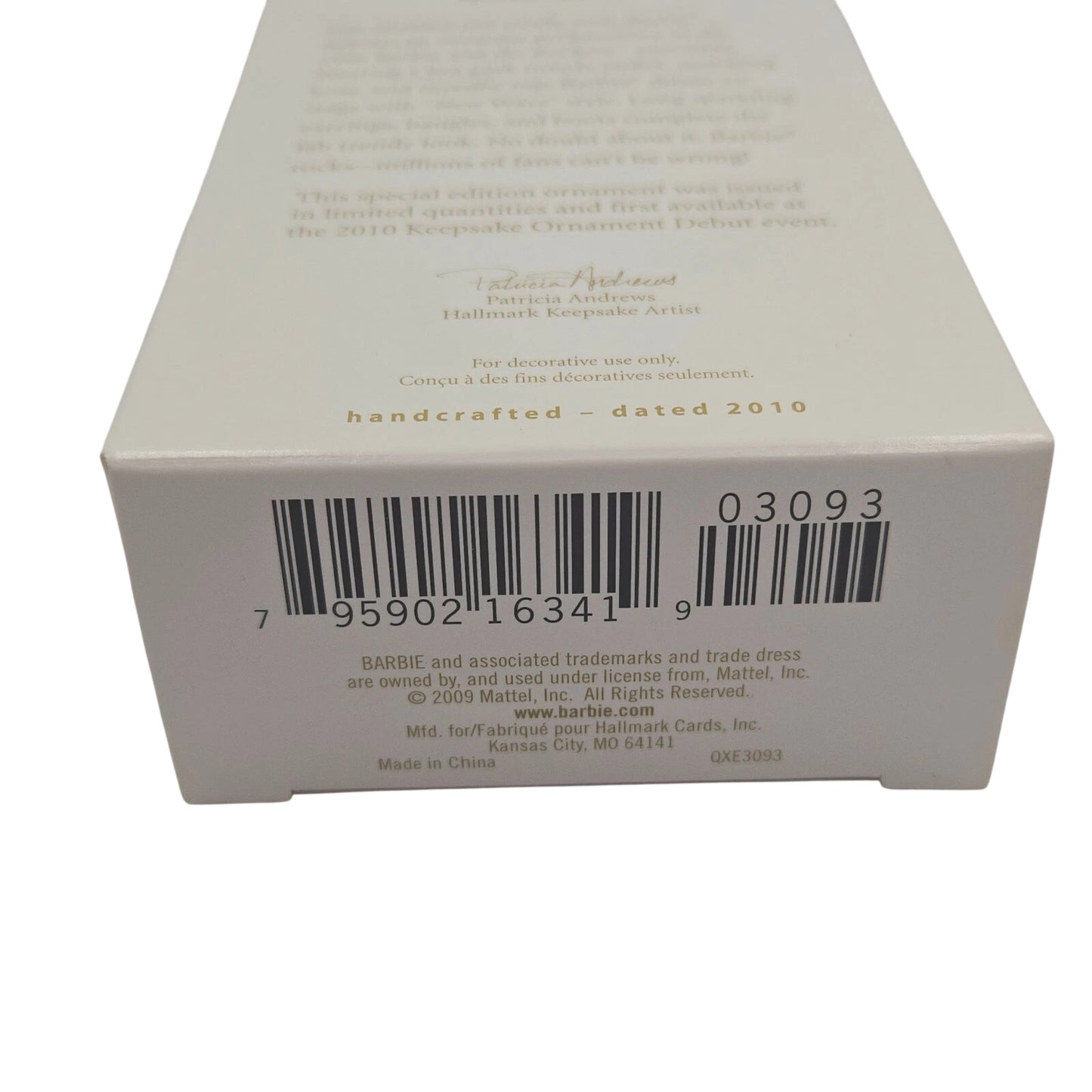 2010 Barbie and the Rockers Doll Hallmark Ornament (Barbie) QXE3093