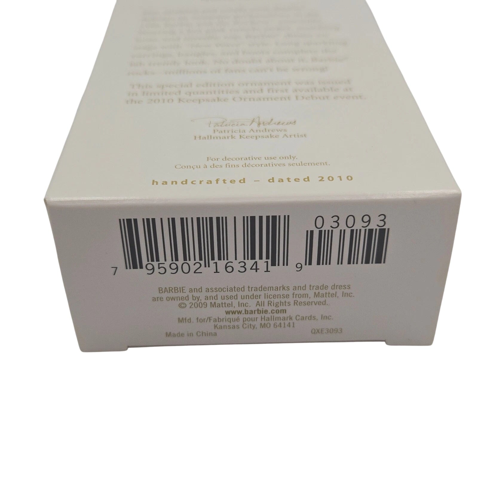 2010 Barbie and the Rockers Doll Hallmark Ornament (Barbie) QXE3093