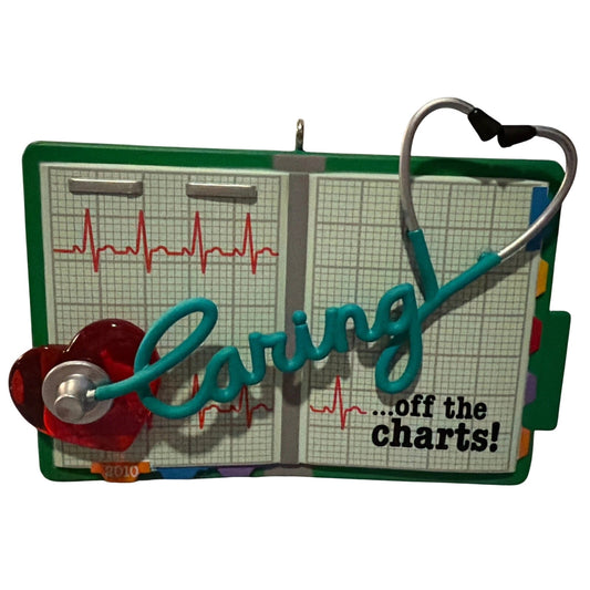2010 Caring Off the Charts! Hallmark Ornament (Nurse) QXG7453 Image1