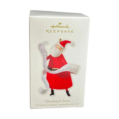 2010 CHecking It Twice Hallmark Ornament (Santa Claus) QXG7373 Image2