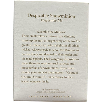 2010 Despicable Snowminion (Despicable Me)