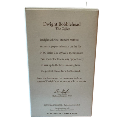 2010 Dwight Bobblehead Hallmark Ornament (The Office) QXI2383 Image6