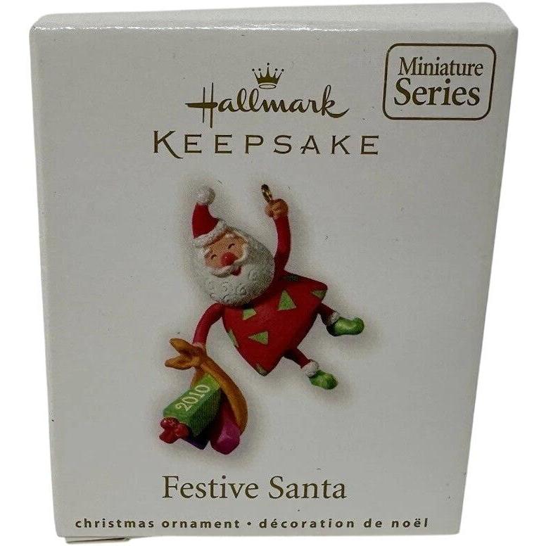 2010 Festive Santa #2 Hallmark Ornament (Festive Santa) QXM9033