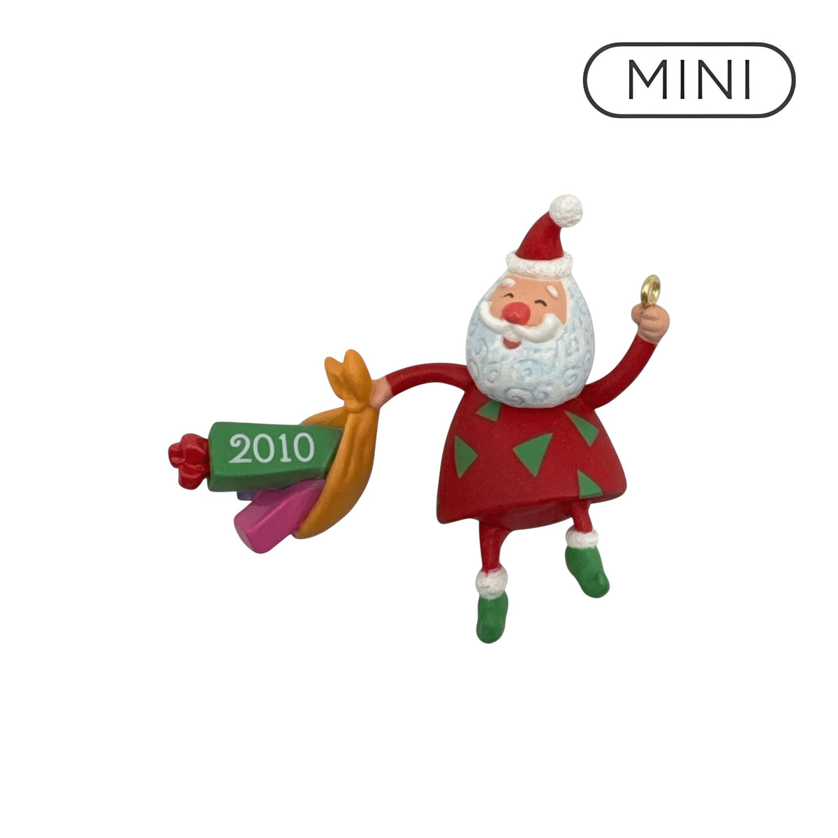 2010 Festive Santa #2 Hallmark Ornament (Festive Santa) QXM9033 Image1