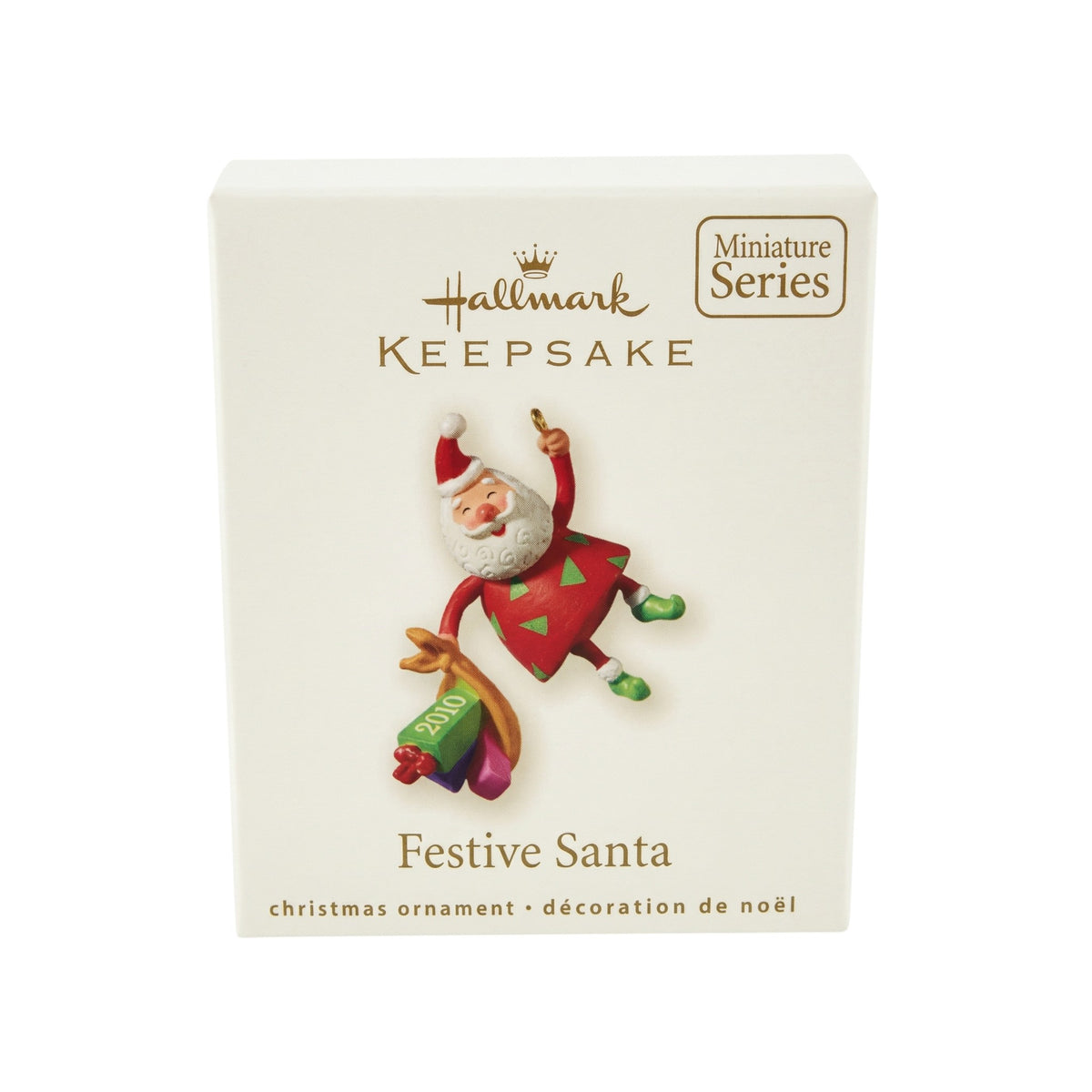 2010 Festive Santa #2 Hallmark Ornament (Festive Santa) QXM9033 Image2