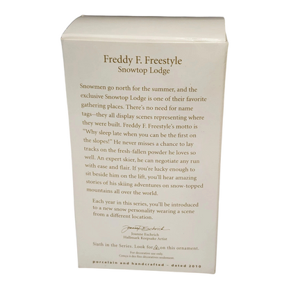 2010 Freddy F. Freestyle Hallmark Ornament (Snowtop Lodge) QX8646