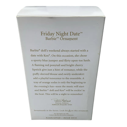 2010 Friday Night Date Hallmark Ornament (Barbie) QX8456 Image6