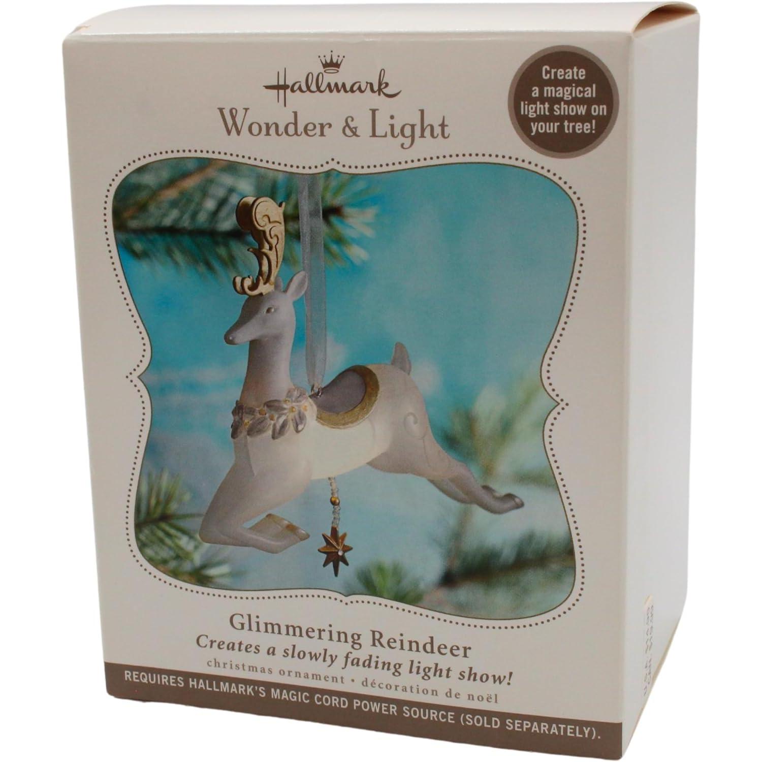 2010 Glimmering Reindeer Hallmark Ornament (Wonder and Light) QXG3616