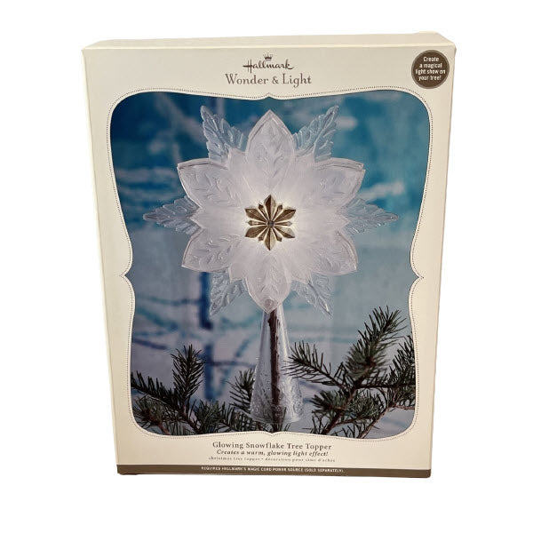 2010 Glowing Snowflake Tree Topper Hallmark Ornament (Wonder and Light) QXG3633