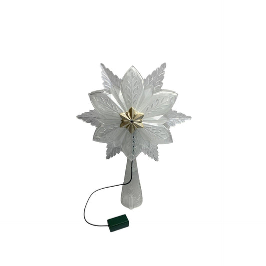 2010 Glowing Snowflake Tree Topper Hallmark Ornament (Wonder and Light) QXG3633 Image1