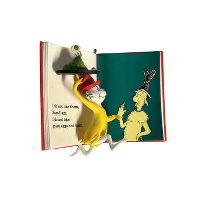 2010 Green Egg and Ham Hallmark Ornament (Dr. Seuss Books) QXI2266