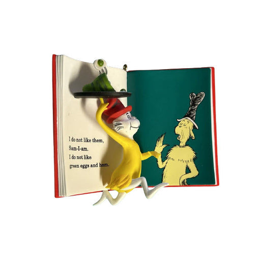 2010 Green Egg and Ham Hallmark Ornament (Dr. Seuss Books) QXI2266
