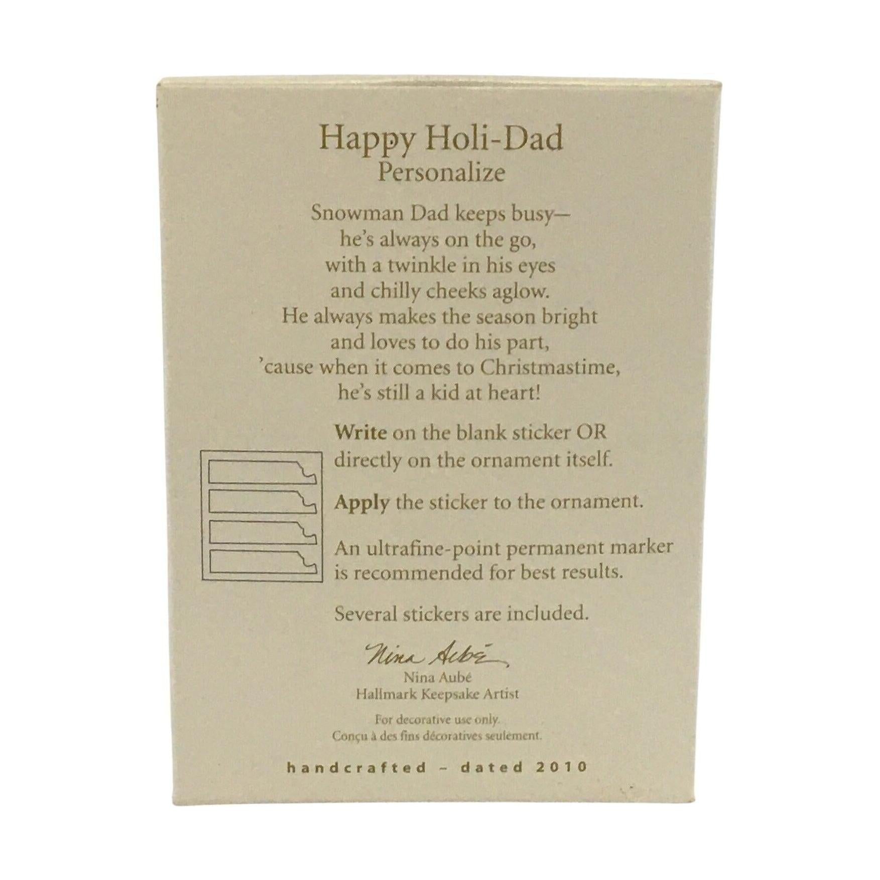2010 Happy Holi-Dad Hallmark Ornament (Dad) QXG7013 Image5