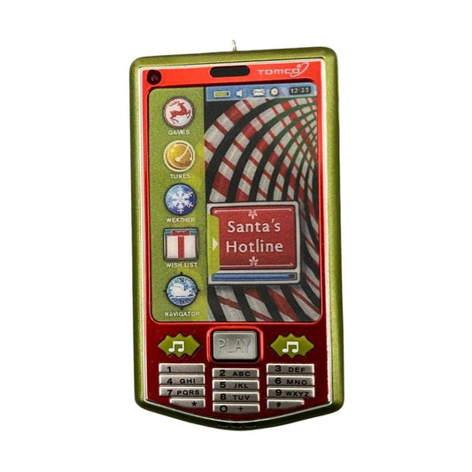 2010 Hotline to Santa Hallmark Ornament (Record Your Voice!) QXG3163 Image1
