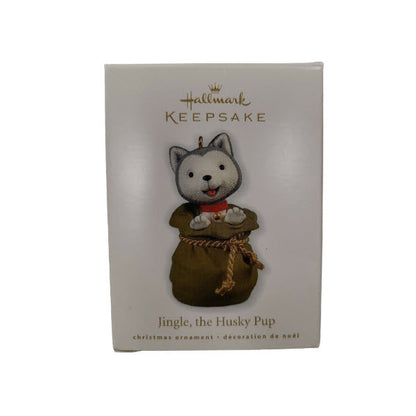 2010 Jingle, the Husky Pup Hallmark Ornament (Jingle and Bell) QXG7073