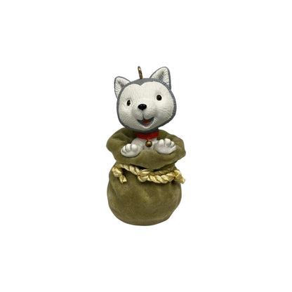 2010 Jingle, the Husky Pup Hallmark Ornament (Jingle and Bell) QXG7073 Image1