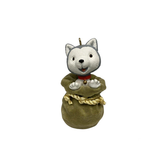 2010 Jingle, the Husky Pup Hallmark Ornament (Jingle and Bell) QXG7073 Image1