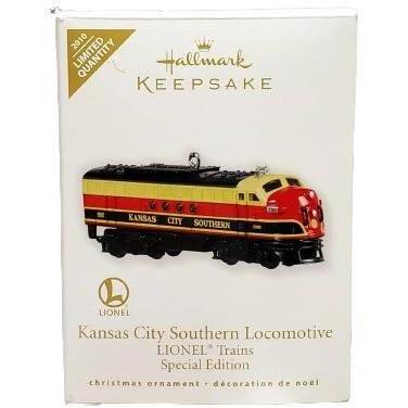 2010 Kansas City Southern Locomotive Repaint Hallmark Ornament (Lionel) QXE3033