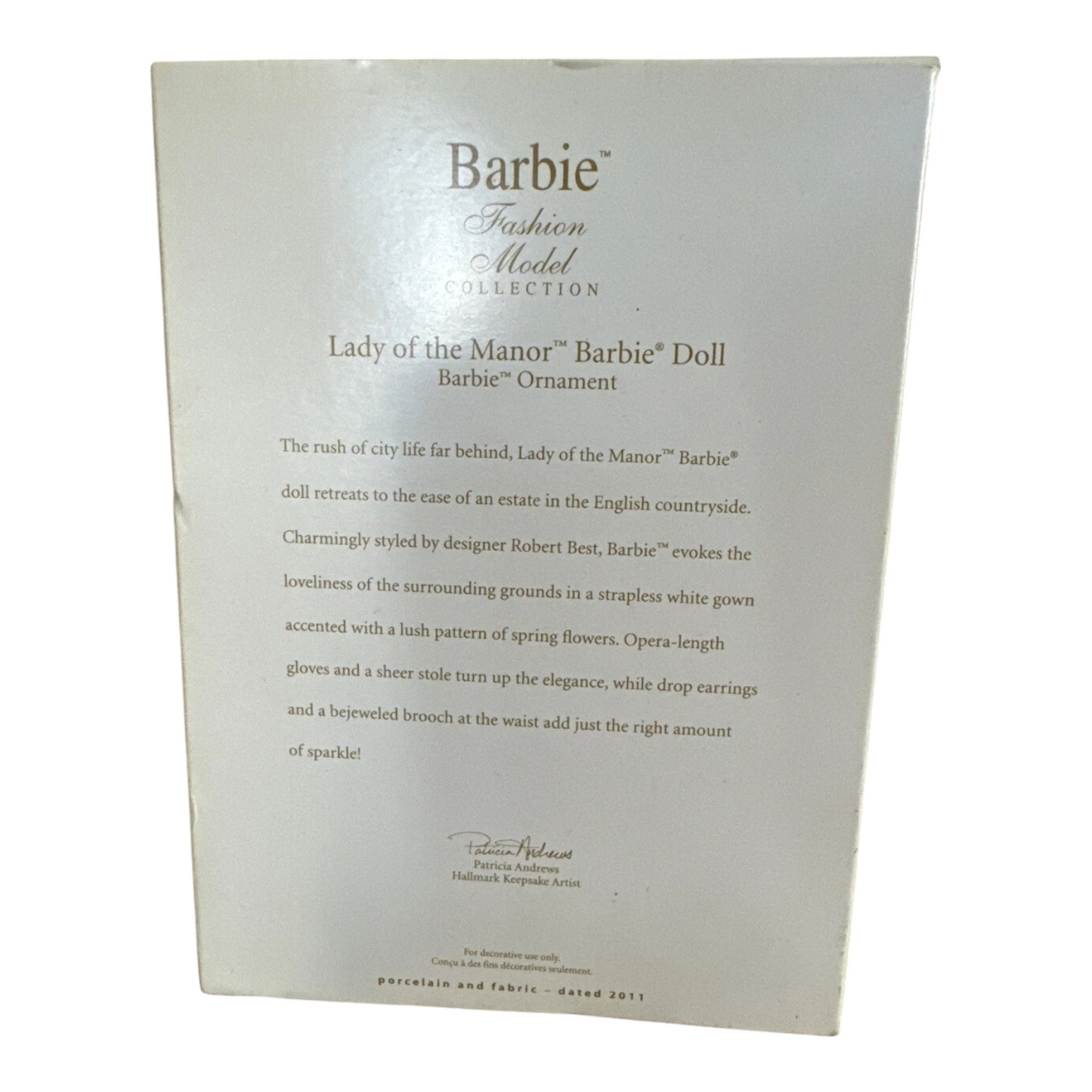 2010 Lady of the Manor Hallmark Ornament (Barbie) QXC5017