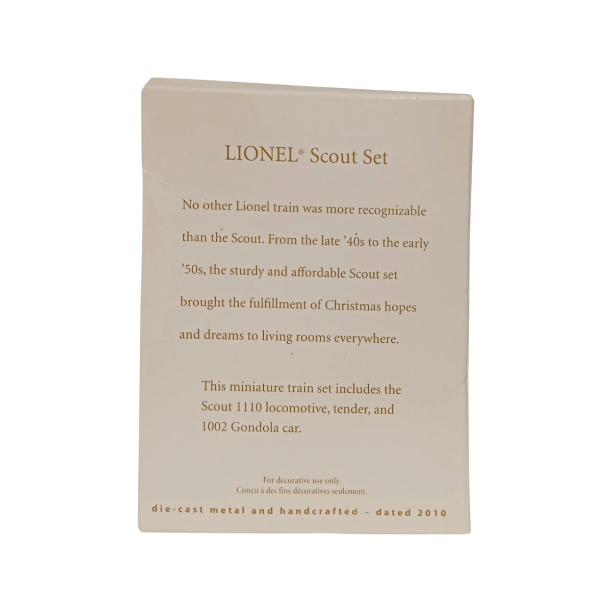 2010 Lionel Scout 3 Set Hallmark Ornament (Lionel) QXM9036 Image5