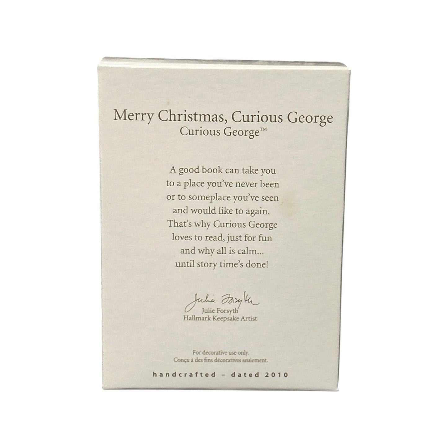 2010 Merry Christmas, Curious George Hallmark Ornament (Curious George) QXI2346 Image6