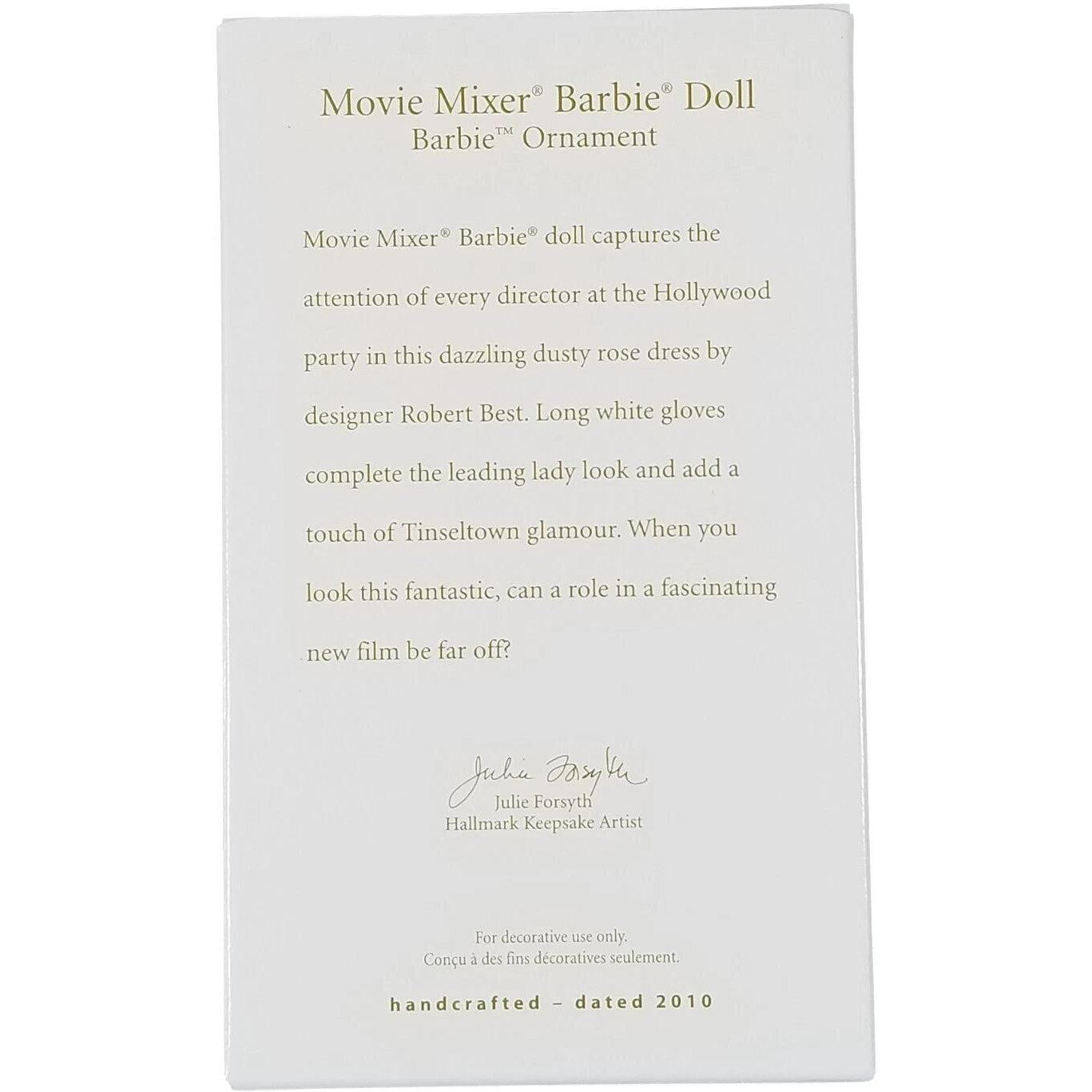 2010 Movie Mixer Barbie Doll Hallmark Ornament (Barbie) QXI2196