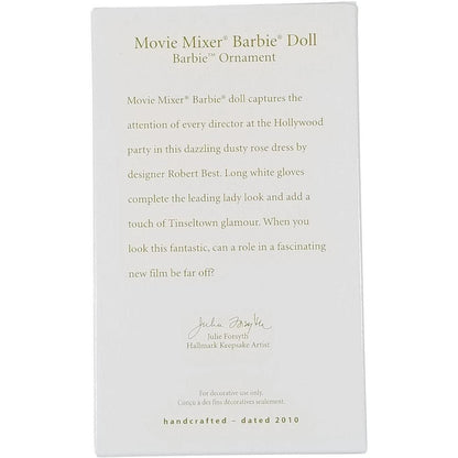 2010 Movie Mixer Barbie Doll Hallmark Ornament (Barbie) QXI2196